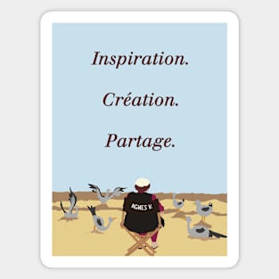 Inspiration, creation, partage Magnet